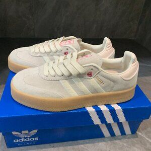 Adidas Sambae Low Sneakers Suede Ivory Pink🍵